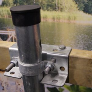 Palkkikiinnike ruuvipaalulle